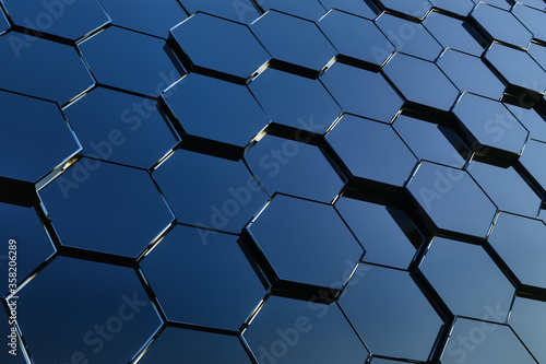 Abstract hexagon background. 3D rendering
Abstract hexagon background illustration as jpg images created in 3D for use as backgrounds in websites, video, illustrations, and more. High-resolution 6000x