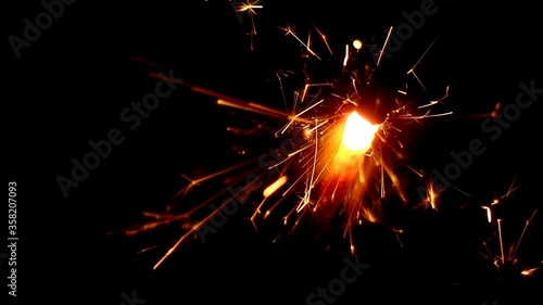 Wallpaper Mural Slow motion of sparkler effect Torontodigital.ca