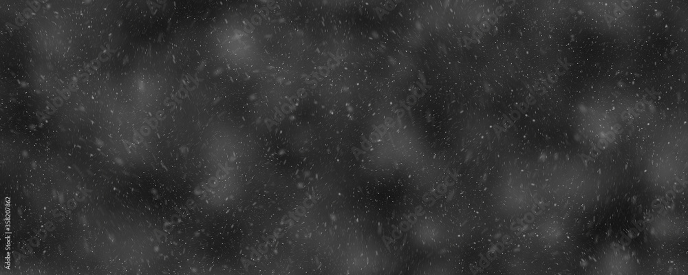 Fototapeta premium Snowstorm effects with blur grains