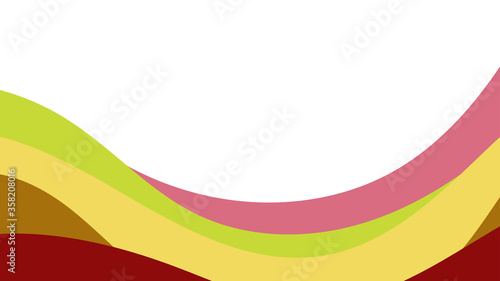 Abstract colorful background of color waves. Template for flyer, cover or banner