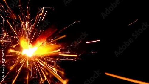 Wallpaper Mural Slow motion of sparkler effect Torontodigital.ca