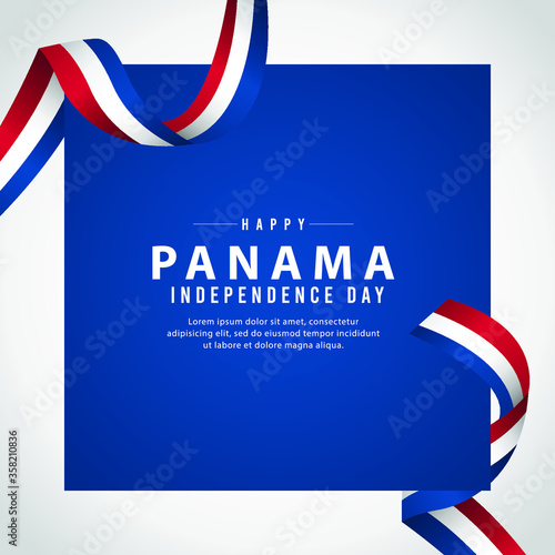 panama independence day vector template