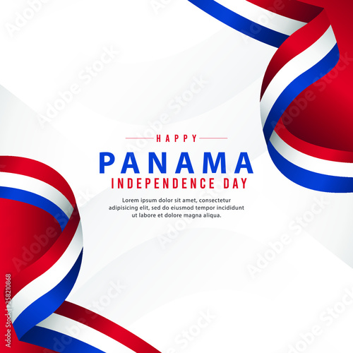 panama independence day vector template