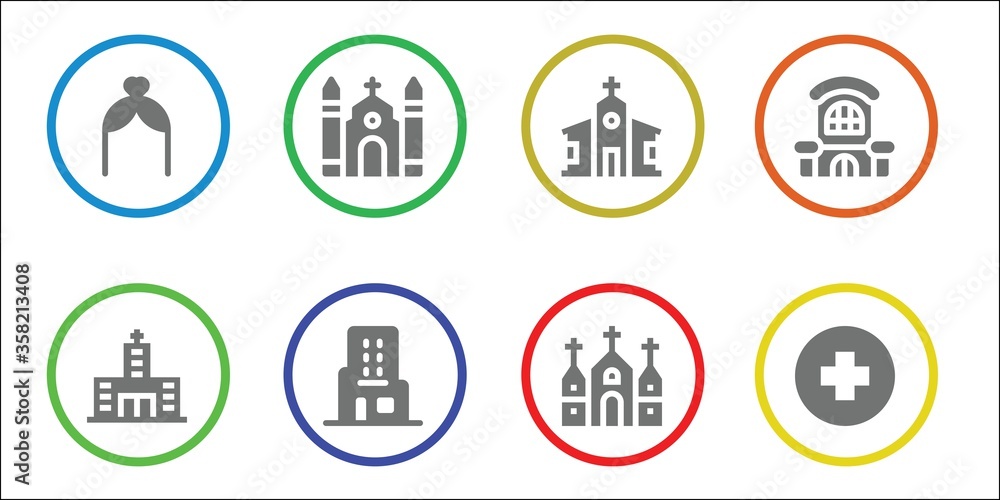 Fototapeta premium exterior icon set