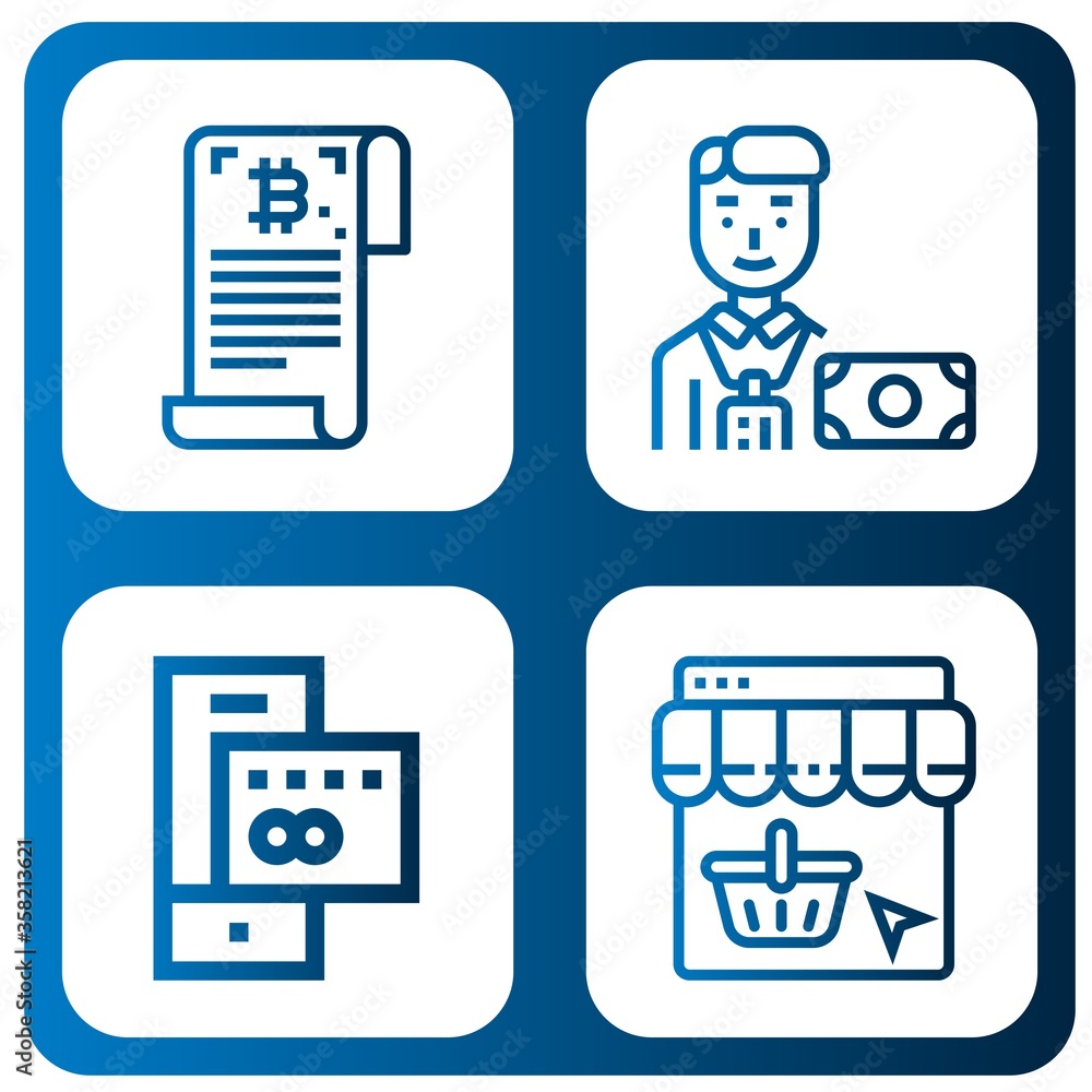 commerce icon set commerce icon set