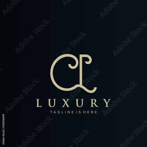 CL Luxury initial letter logo design