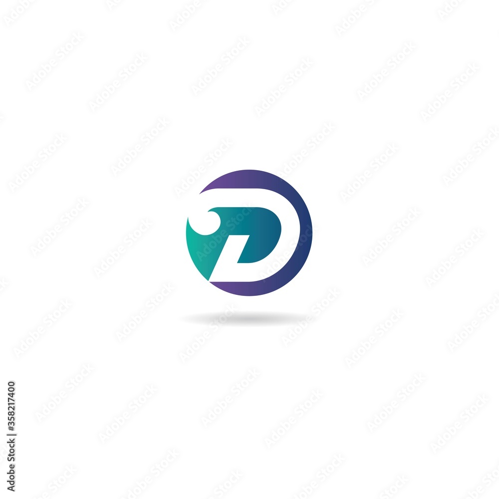 initial d logo design vector, icon, element, template initial d logo design vector, icon, element, template