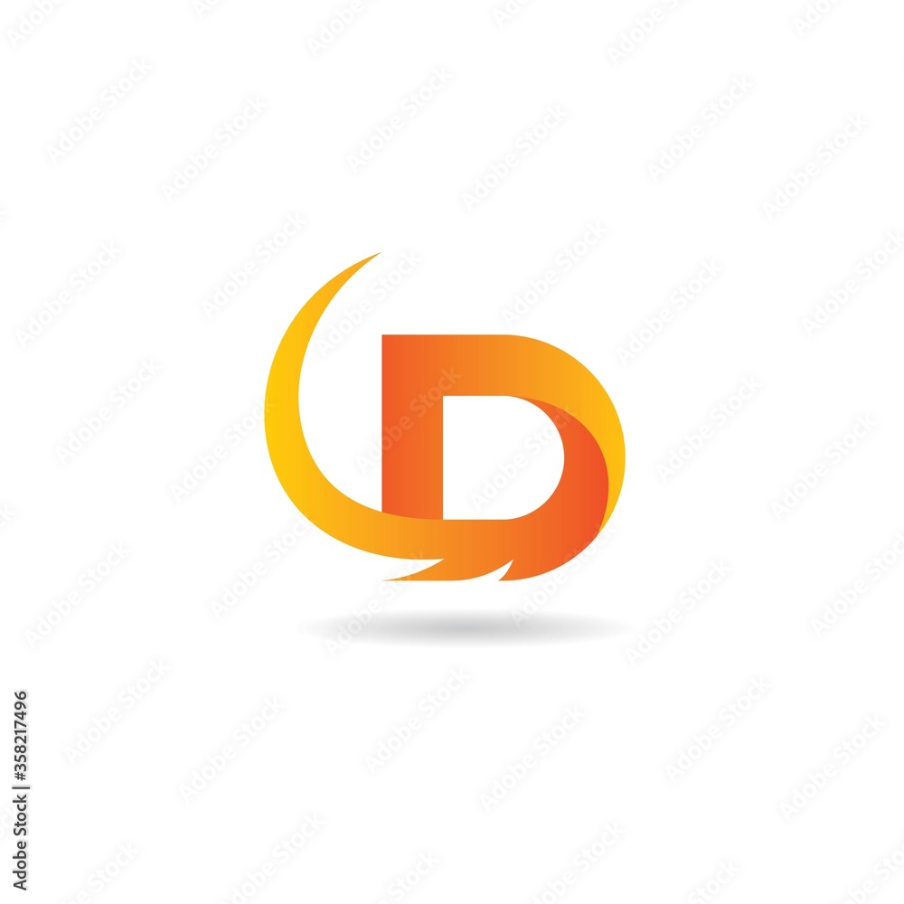 initial d logo design vector, icon, element, template initial d logo design vector, icon, element, template