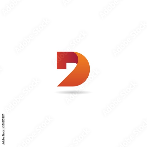 initial d logo design vector, icon, element, template © pitbox