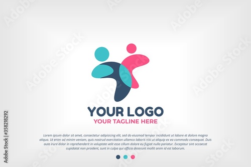 Youth People Logo Template