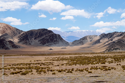 Rock formations and natural landscape in the Puna landscape in the Catamarca province  Argentina