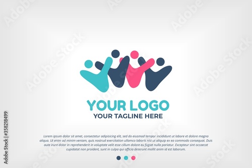 Youth People Logo Template