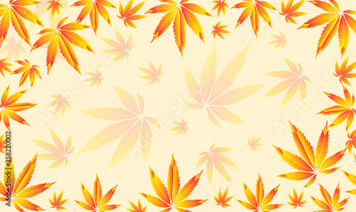  marijuana background illustration. leaf pattern repeat seamless pattern 