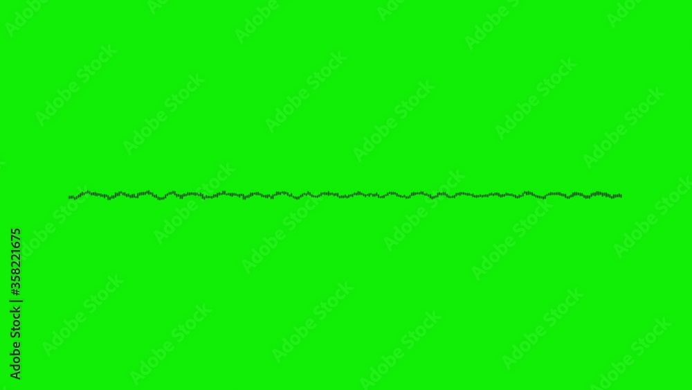 audio wave or frequency digital animation effect 4K movement on green screen background. Is a sound technology or audio recorders. audio wave or frequency digital animation effect 4K movement on green screen background. Is a sound technology or audio recorders.