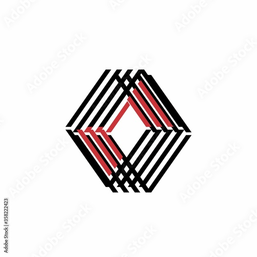 AV, VA, AOV, OAV, OVA initials geometrical logo and vector icon