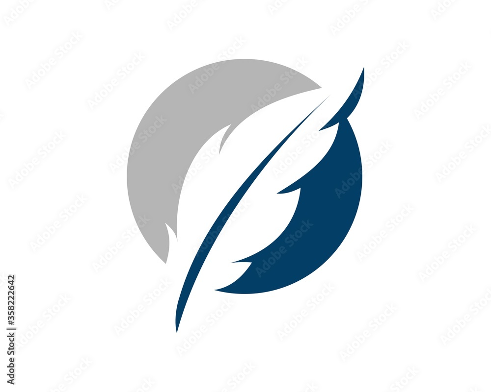 Circle with feather law firm Circle with feather law firm