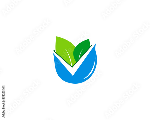 Free Download Leaf with water drop - GFXLoad
