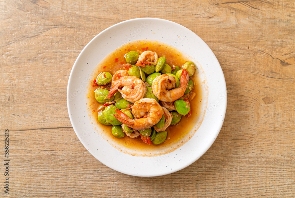 Stir-Fried Twisted Cluster Bean with Shrimp Stir-Fried Twisted Cluster Bean with Shrimp