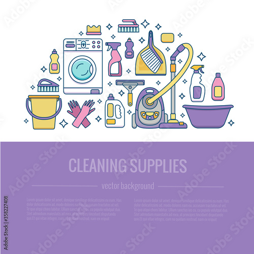Household cleaning supplies