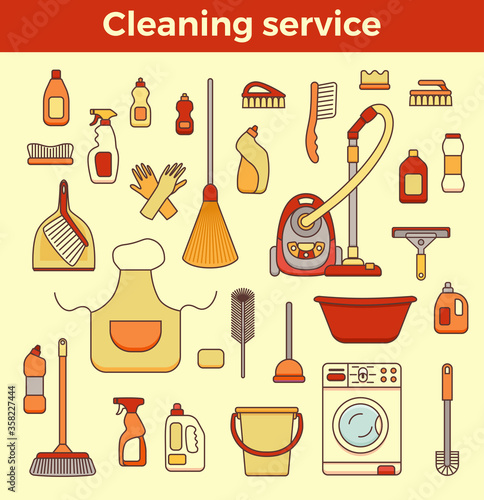 Household cleaning supplies