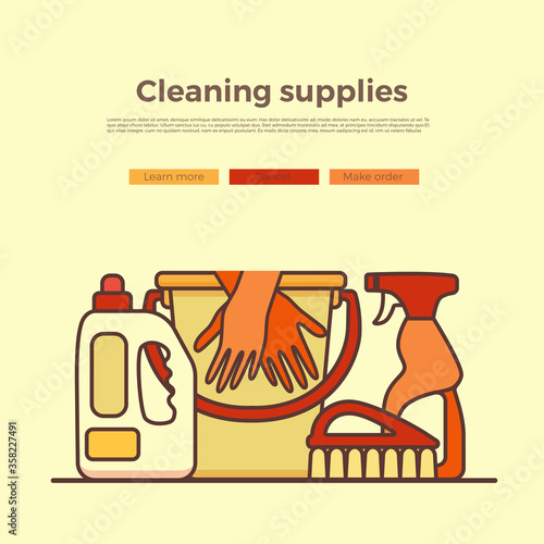 Household cleaning supplies