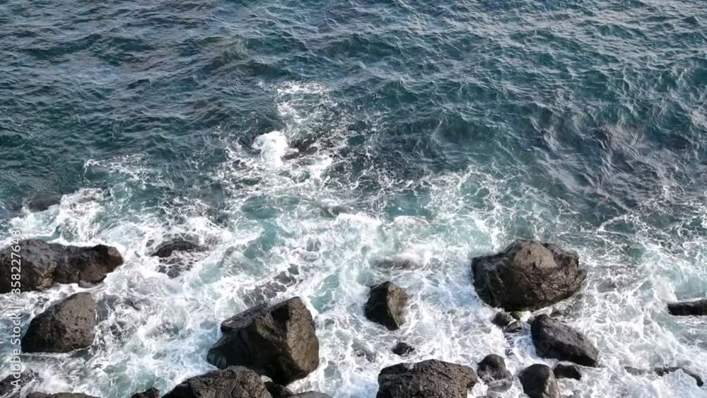 Take a rest on a quiet beach with waves Take a rest on a quiet beach with waves