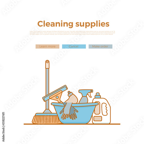 Household cleaning supplies