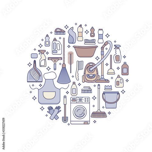 Household cleaning supplies