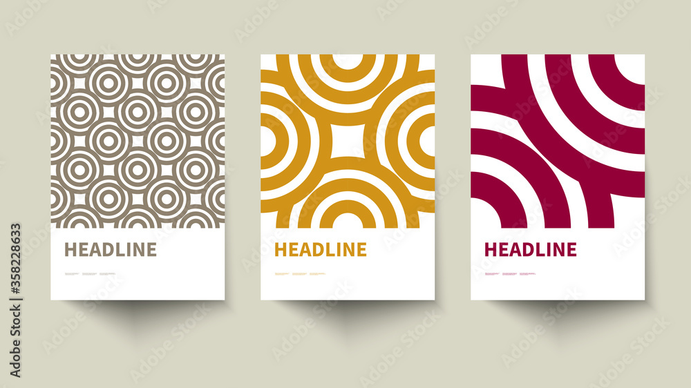 Set of creative geometric vip posters Set of creative geometric vip posters