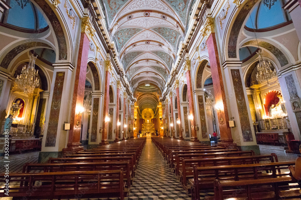 Inside the Cathedral of Salta. Salta, Argentina - Novembre, 2019