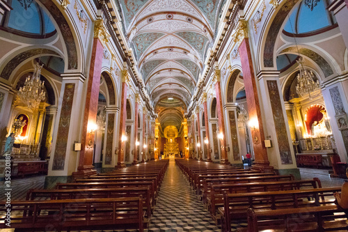 Inside the Cathedral of Salta. Salta  Argentina - Novembre  2019
