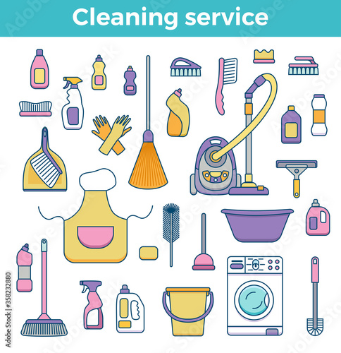 Household cleaning supplies