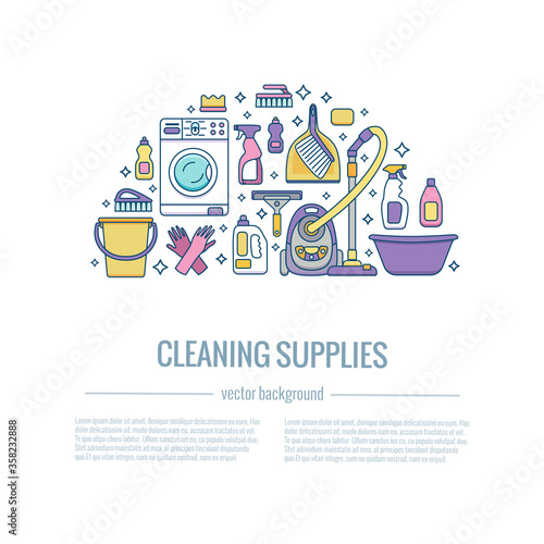 Household cleaning supplies