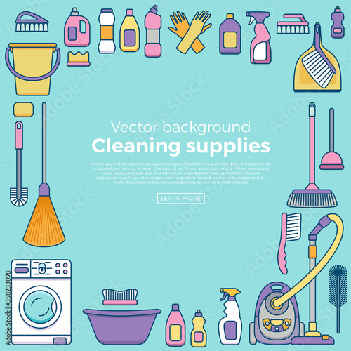 Household cleaning supplies