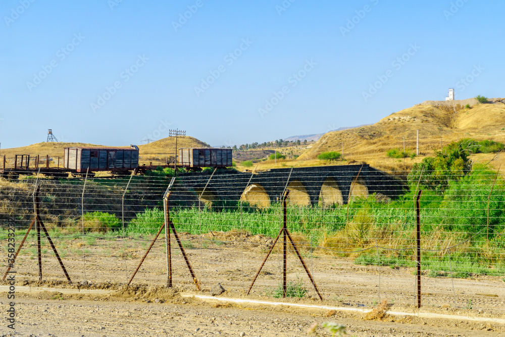 Ancient bridge of Naharayim at Gesher, across the Jordan River Ancient bridge of Naharayim at Gesher, across the Jordan River
