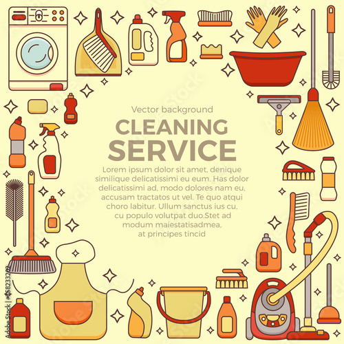 Household cleaning supplies