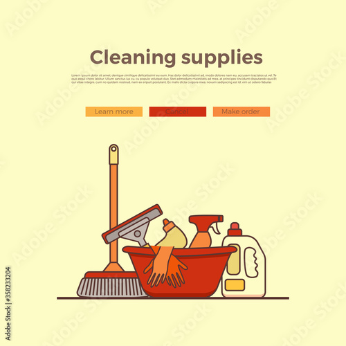 Household cleaning supplies