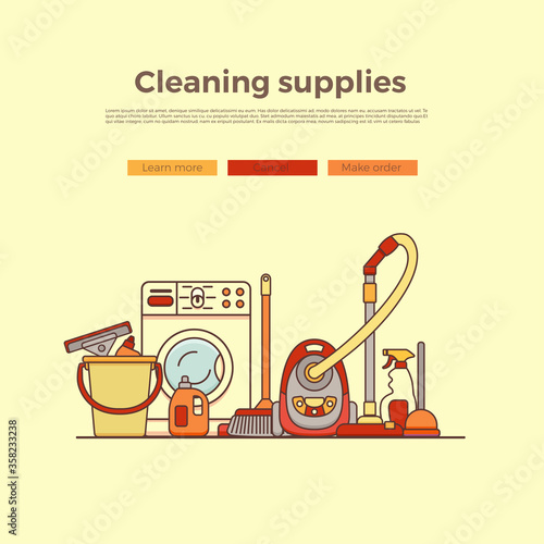 Household cleaning supplies