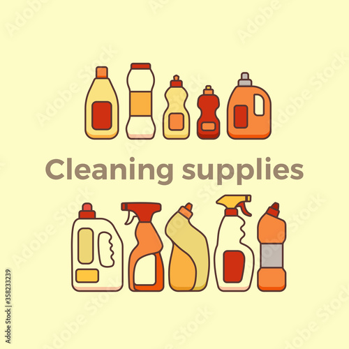 Household cleaning supplies