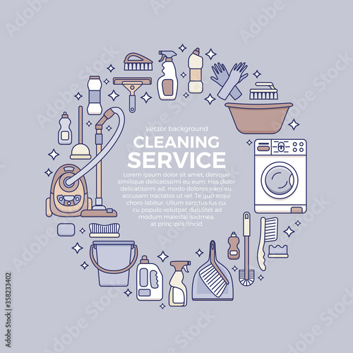 Household cleaning supplies
