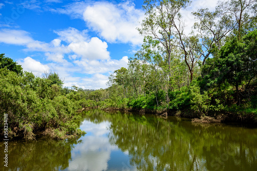 Fresh water creek next to Tableland road in Queensland
