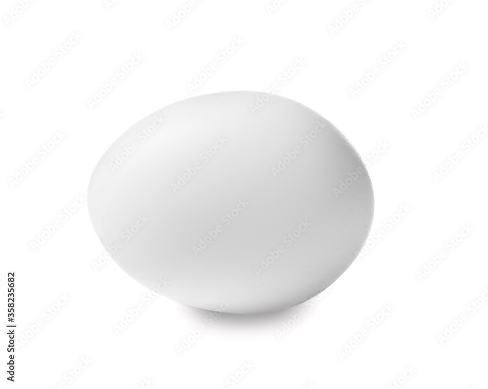 Fresh chicken egg on white background Fresh chicken egg on white background