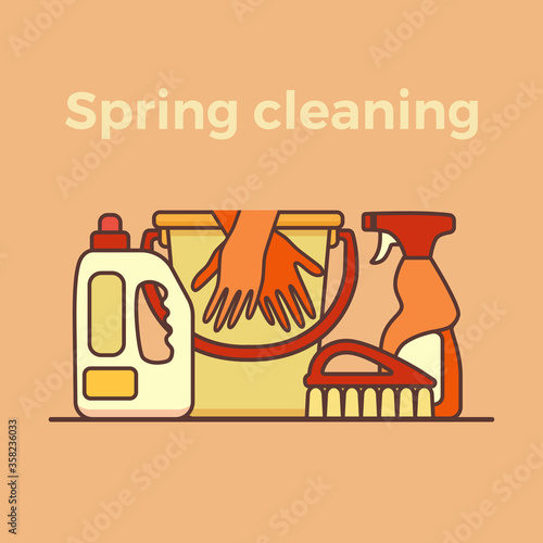 Household cleaning supplies