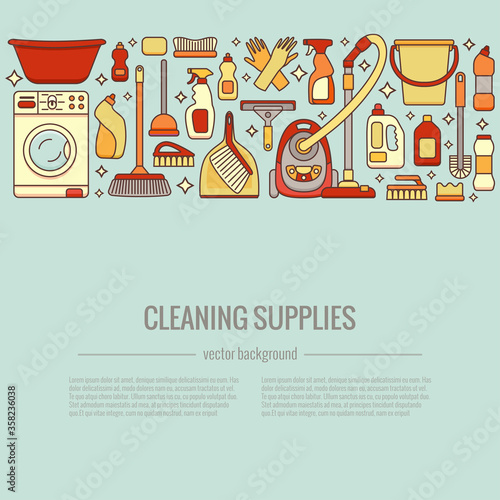Household cleaning supplies