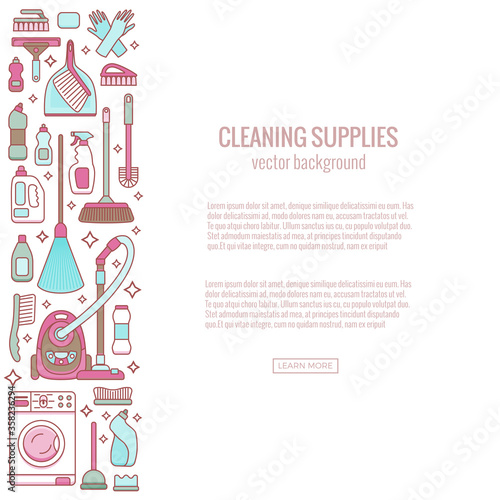 Household cleaning supplies