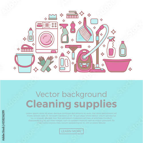 Household cleaning supplies