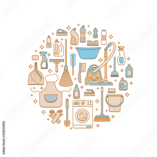 Household cleaning supplies