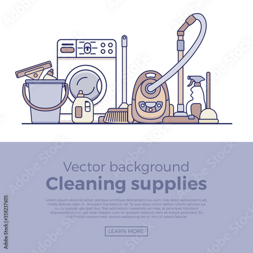 Household cleaning supplies