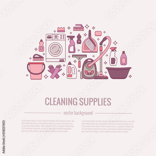 Household cleaning supplies