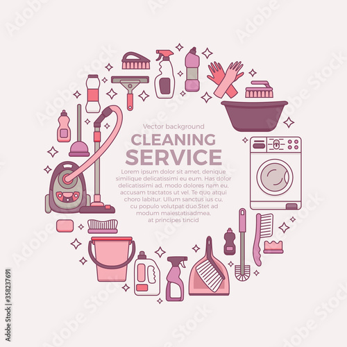 Household cleaning supplies